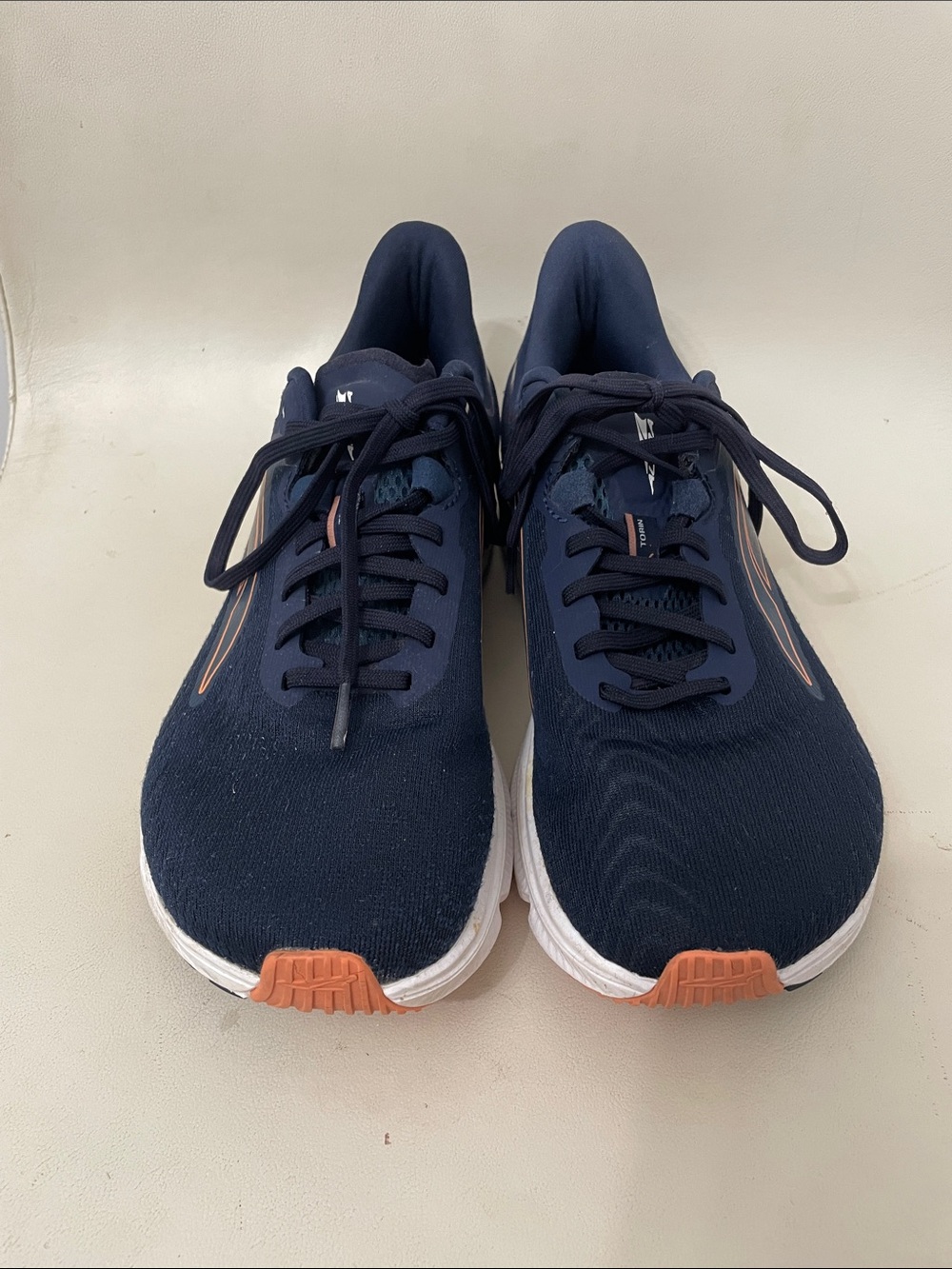 Altra Torin 6 Navy Running Shoes with Orange Trim